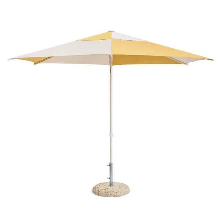 HAY - Terrazza Sonnenschirm, sechseckig, Ø 300 cm, off-white / ocker