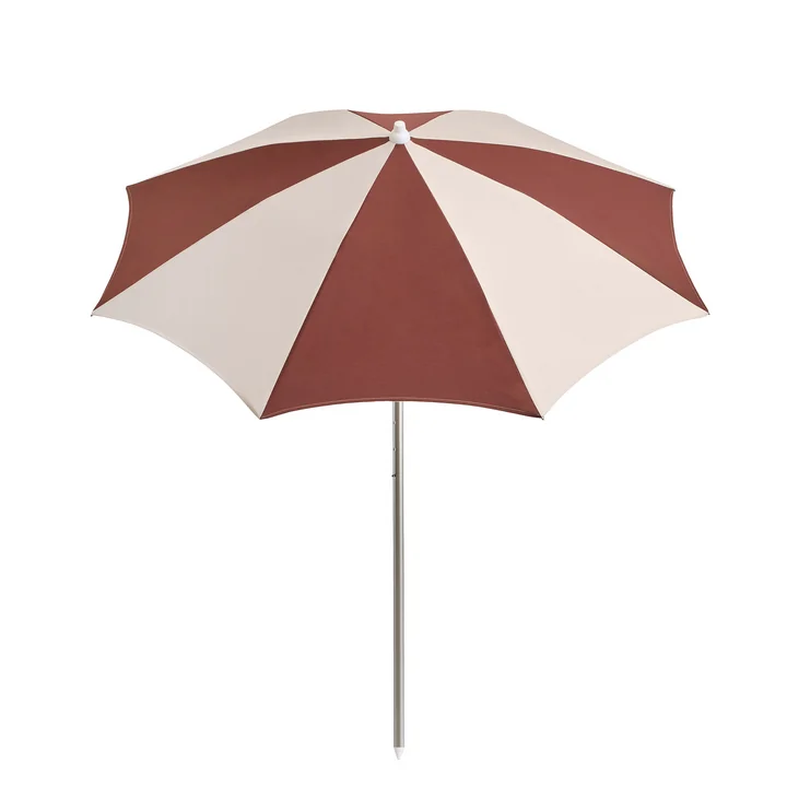 HAY - Terrazza Sonnenschirm, achteckig, Ø 200 cm, off-white / burgundy