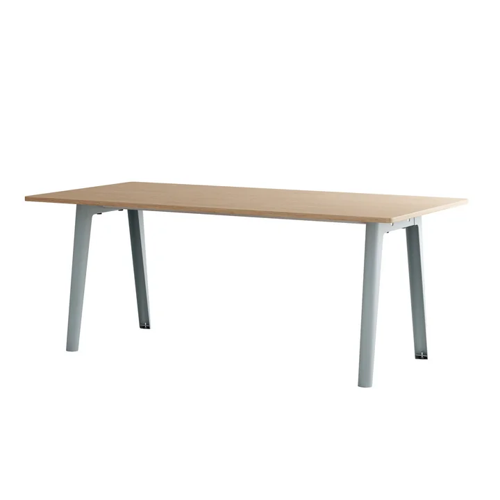 TipToe - NEW MODERN Esstisch 95 x 190 cm, Eiche / pale blue
