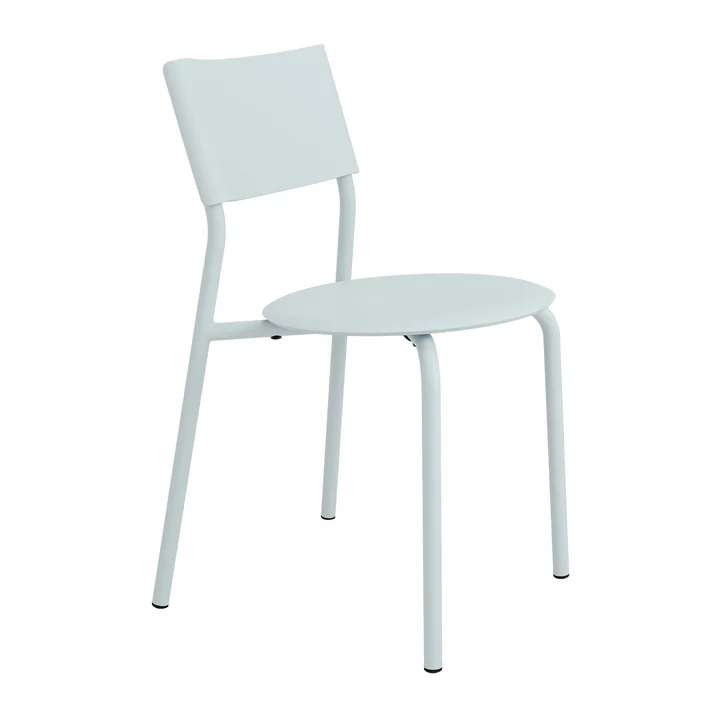 TipToe - Stuhl SSDr, recycled plastic / steel, pale blue
