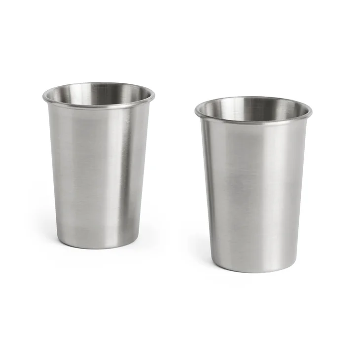 HAY - Outdoor Market Tasse M, edelstahl (2er Set)
