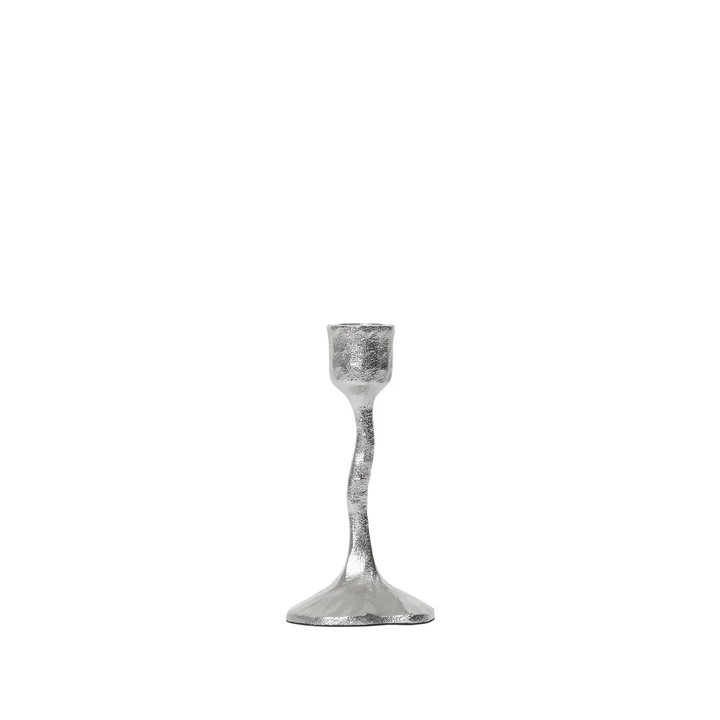 Broste Copenhagen - Amy Kerzenhalter Ø7,5 x H15 cm, silber