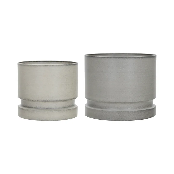 House Doctor - Pepple Blumentopf, sand (2er-Set)