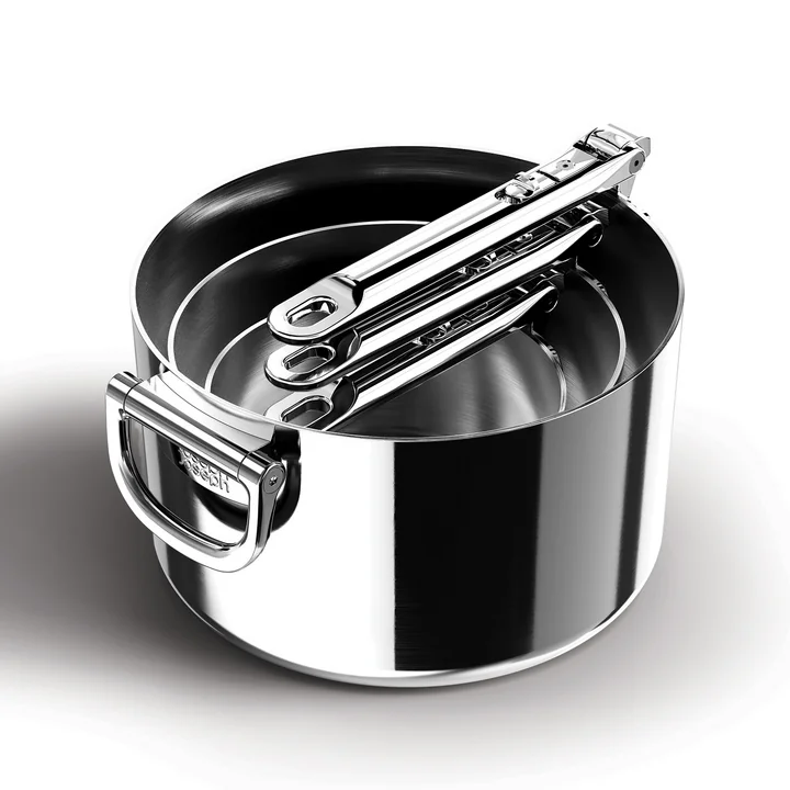 Joseph Joseph - Space Kochtöpfe, 3er-Set, ineinander