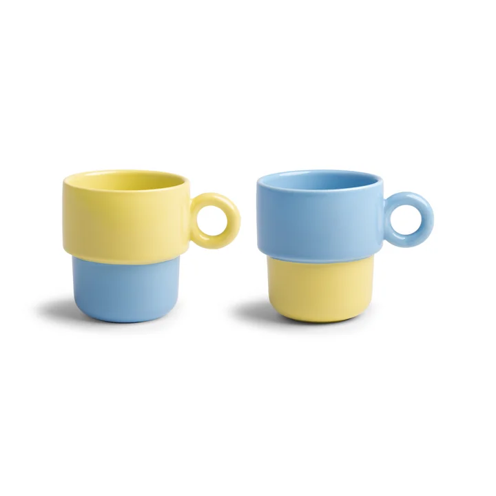 &klevering - Chiquito Tasse large, 0,2 L, blau (2er-Set)
