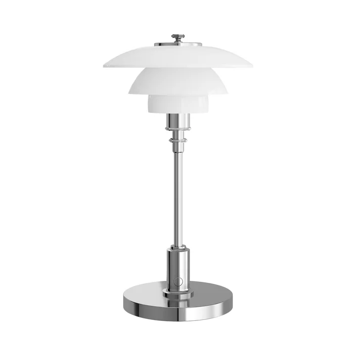 Louis Poulsen - PH 1/1 Portable Akku LED-Tischleuchte, Hochglanzverchromt