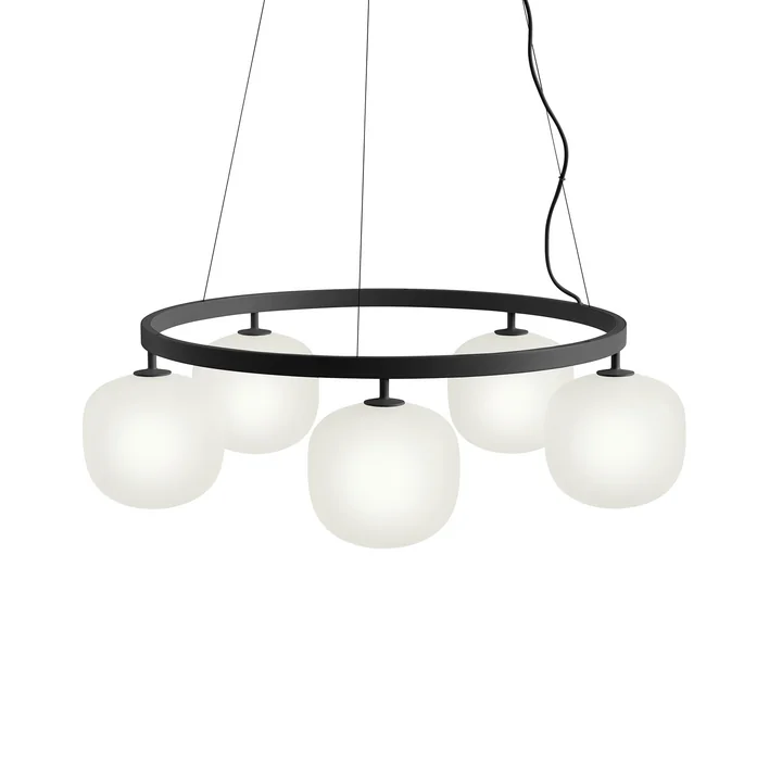 Muuto - Rime Kronleuchter, schwarz