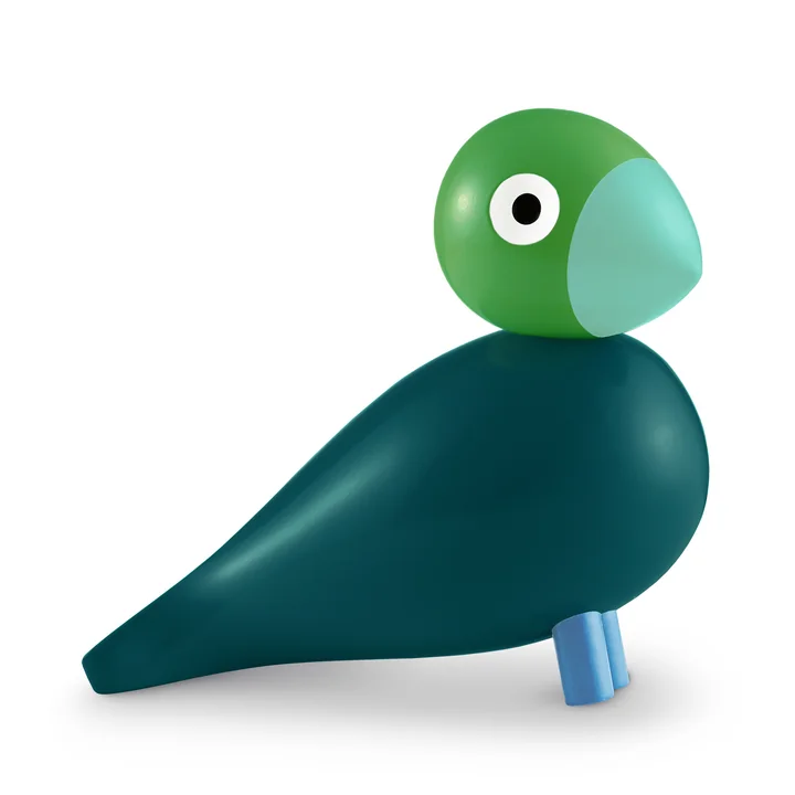 Kay Bojesen - Singvogel Flora, Year Bird 2026, dunkelgrün