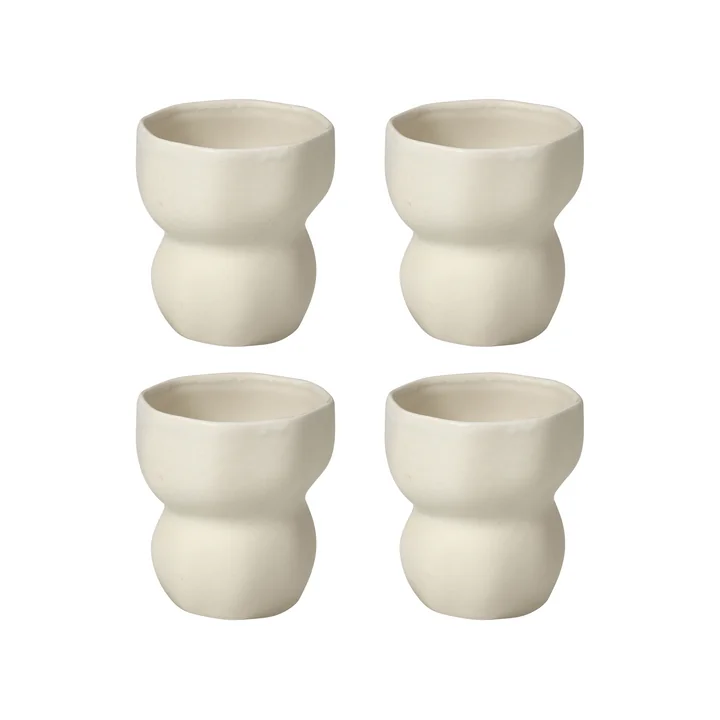 Broste Copenhagen - Limfjord Becher 200 ml, beige (4er-Set)
