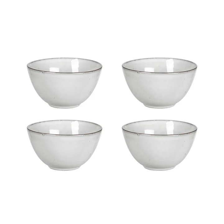 Broste Copenhagen - Nordic Sand Schale, Ø 15 x H 8 cm (4er-Set)