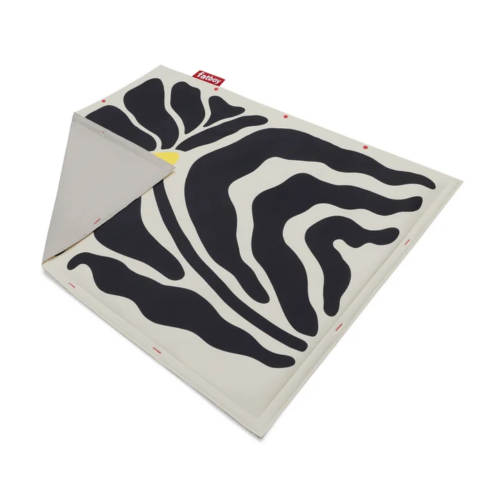Fatboy - Flying Carpet, 180 x 140 cm, botanic creme / black