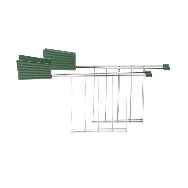 Alessi - Toasterzange für Plissé Toaster, grün (2er-Set)