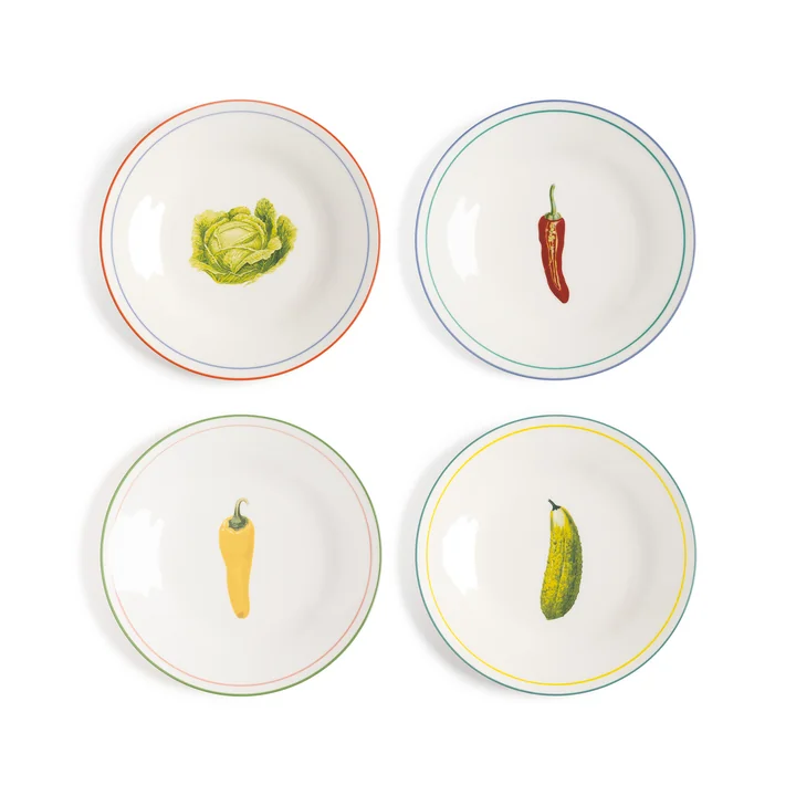 &klevering - Teller Vegetable, 4er Set