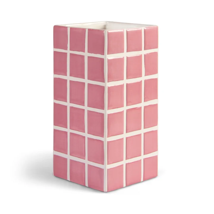 &klevering - Tile Vase, pink