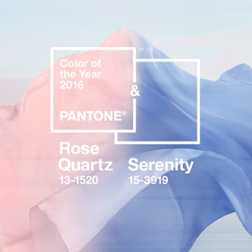 Pantone-Farbe 2016: Rose Quartz & Serenity