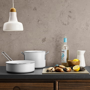 White Line Kochtopf und Sauteuse von Eva Trio