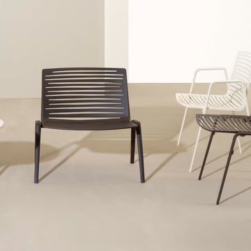 Zebra Loungesessel von Fast in Dunkelbraun