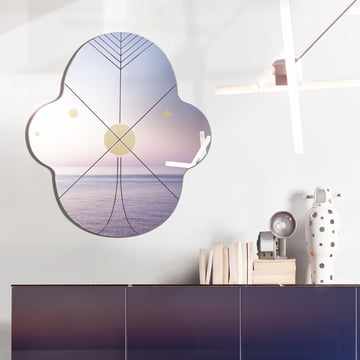 Spiegel King 90 cm von BD Barcelona in gold / schwarz