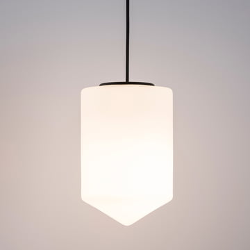 Bullet Pendelleuchte von Formagenda in weiß matt / schwarz matt