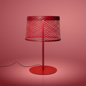 Twiggy Grid XL LED-Tischleuchte von Foscarini in carmine