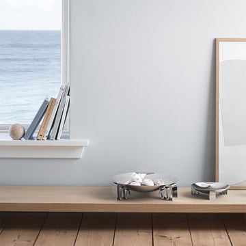 Frequency Schale von Georg Jensen auf dem Sideboard