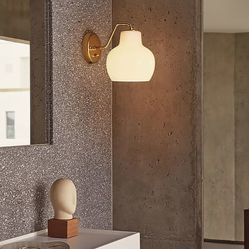 VL Ring Crown 1 Wandleuchte von Louis Poulsen in Messing / weiß