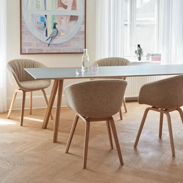About A Chair AAC 23 Soft von HAY in Eiche matt lackiert / Vollpolster Bolgheri LGG60 