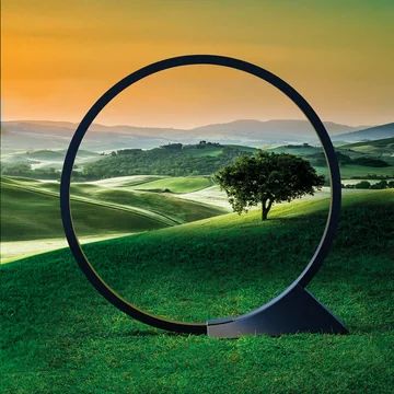 O Outdoor LED-Stehleuchte, schwarz von Artemide