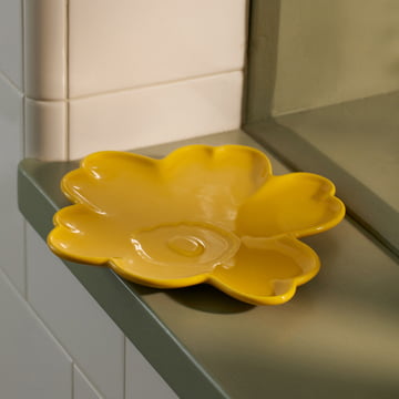 Oiva Unikko Teller, Ø 20 cm, spring yellow von Marimekko