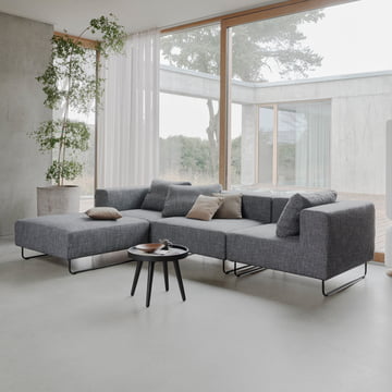 Ohio Sofa-Eckelemente, hellgrau (Filz 620) von Softline