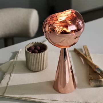 Tom Dixon - Melt LED Tischleuchte mit Akku, kupfer