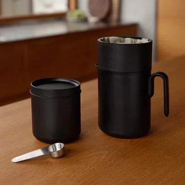 Zone Denmark - Singles Kaffeedose mit Löffel, schwarz