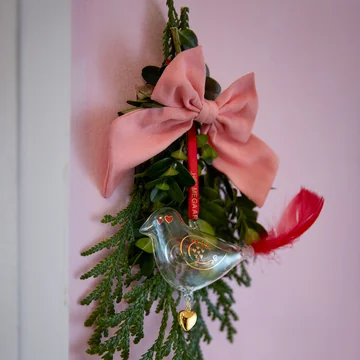 Holmegaard - Ann-Sofi Romme Christmas Bird, small / klar (2025)