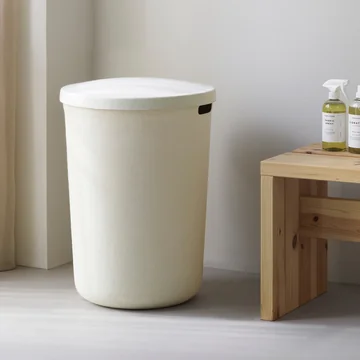 Normann Copenhagen - Hide Wäschekorb, cream