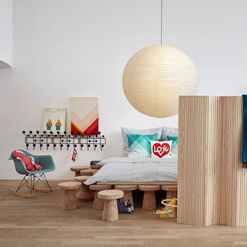 Vitra - Akari 120A Pendelleuchte, Ø 120 cm, natur