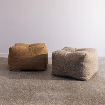 Karup - Buddy Kids Pouf, 50 x 50 cm, golden ochre (643) und warm sand (641)
