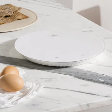 Alessi - Plissé Digital-Küchenwaage, weiß