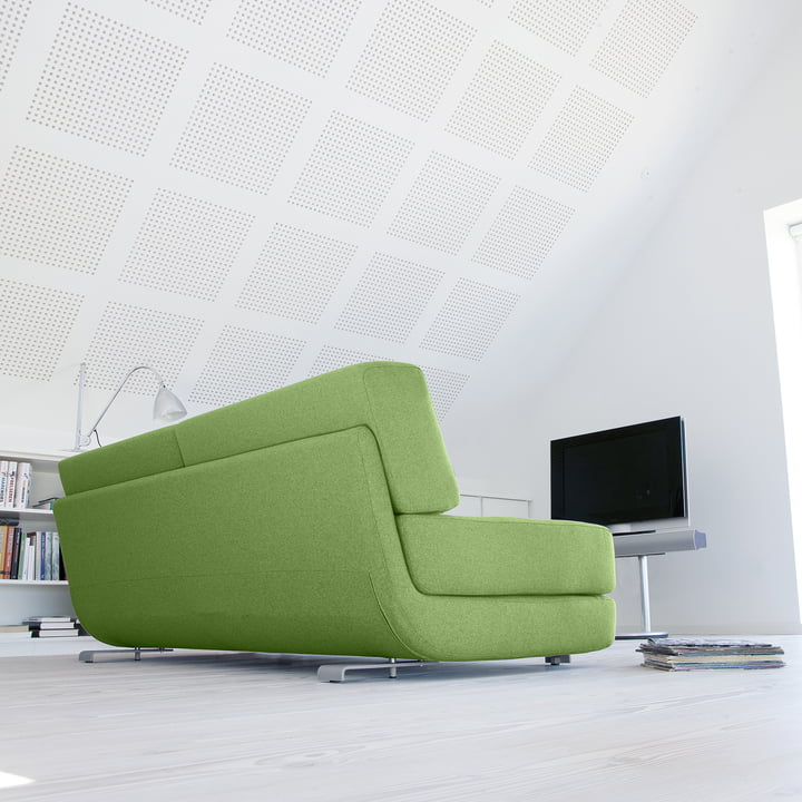 Softline - Lounge 3-er Schlafsofa, grün - Ambiente