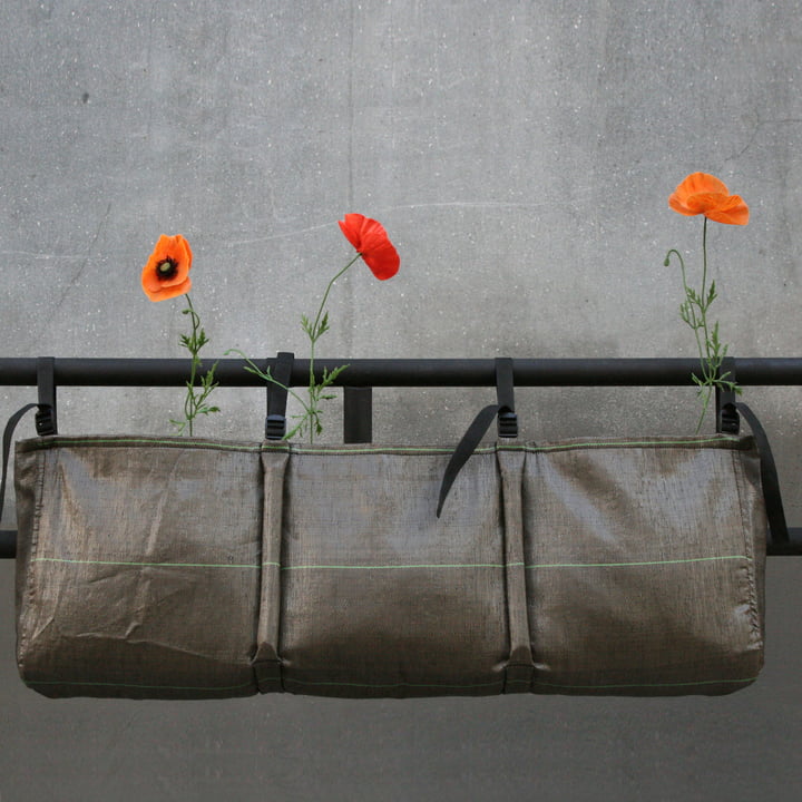 Hanging Window Box Pflanztasche 3, 27 l / Geotextil von Bacsac