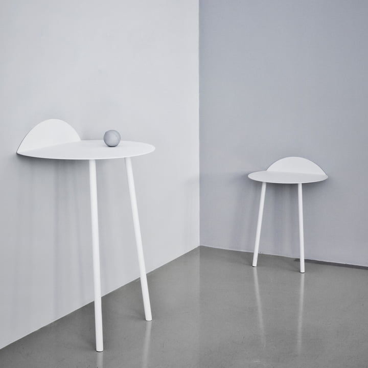 Yeh Wand-Tisch von Menu in Weiß