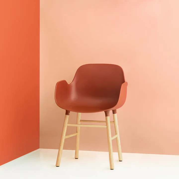 Form Armchair von Normann Copenhagen aus Eiche in Orange