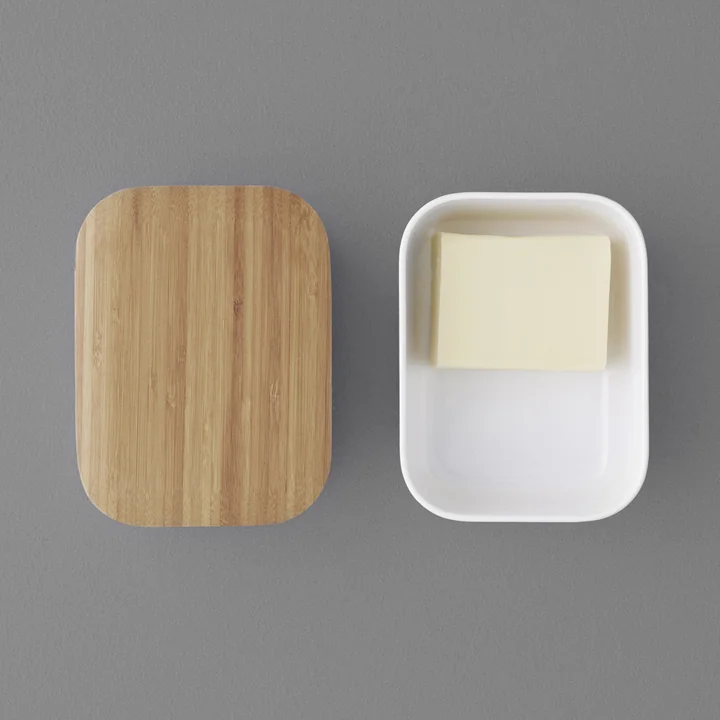 Abgerundete Form für die Butter