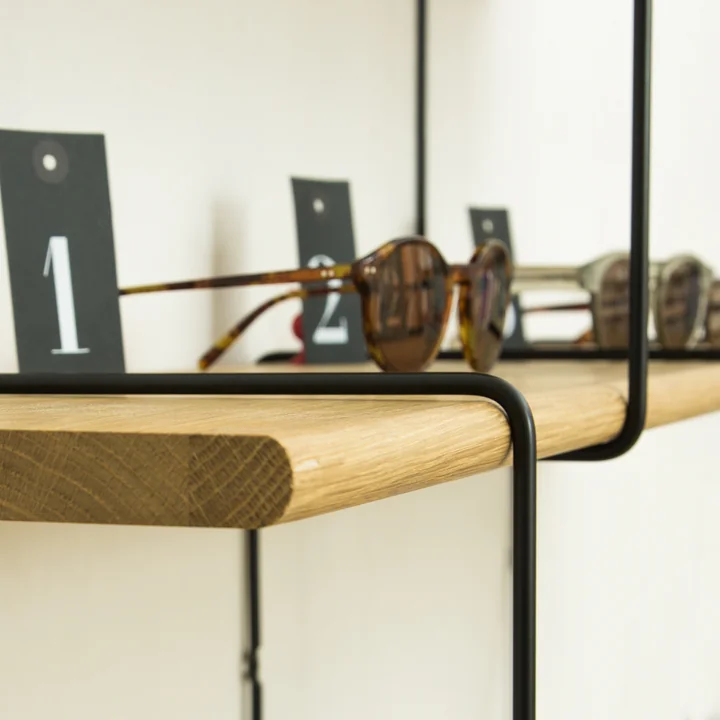 Link Regalsystem von Studio Hausen in Eiche natur / Schwarz