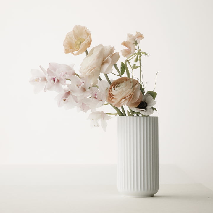 Lyngby Porcelæn - Lyngbyvase, weiß matt