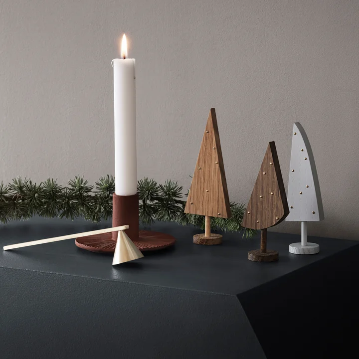 Cast Iron Kerzenhalter und Messing Kerzenlöscher