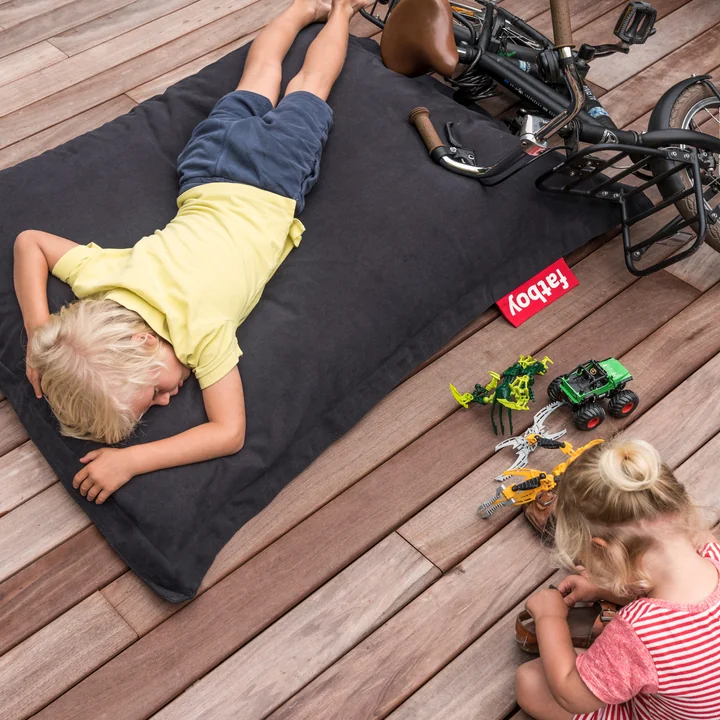 Junior Sitzsack Stonewashed in Black von Fatboy