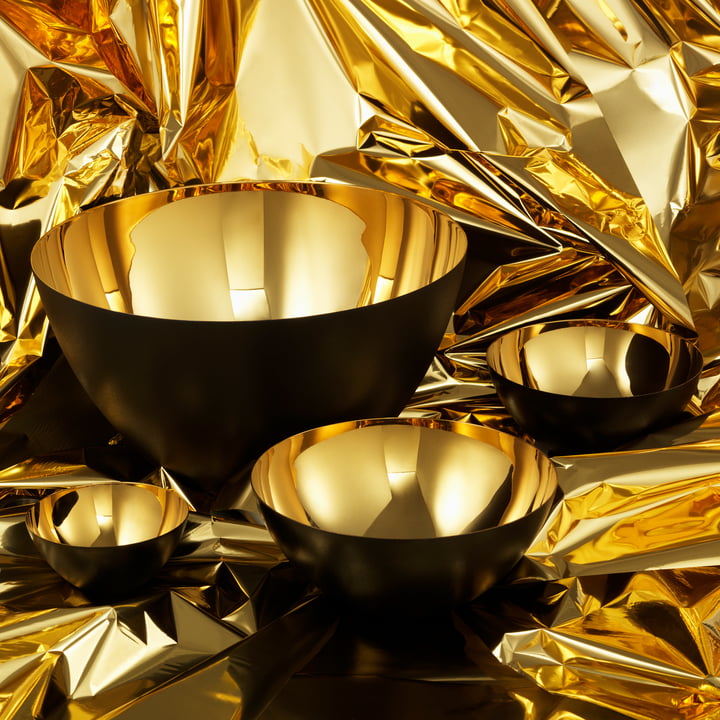 Krenit Schale von Normann Copenhagen in Gold