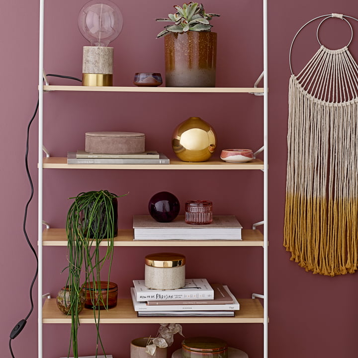 Aufbewahrungsdose mit Messingdeckel von Bloomingville