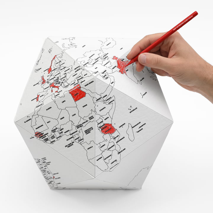 Der Palomar - Here by me, The Personal Globe in groß mit Stift