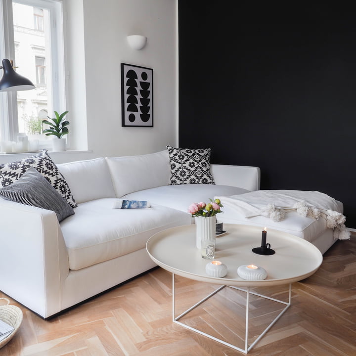 Wohnzimmer Weiß und Schwarz in Svenja's Traumzuhause